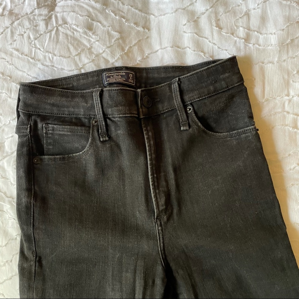 Abercrombie & Fitch Black Simone Skinny Jeans High Waisted 2R/26
